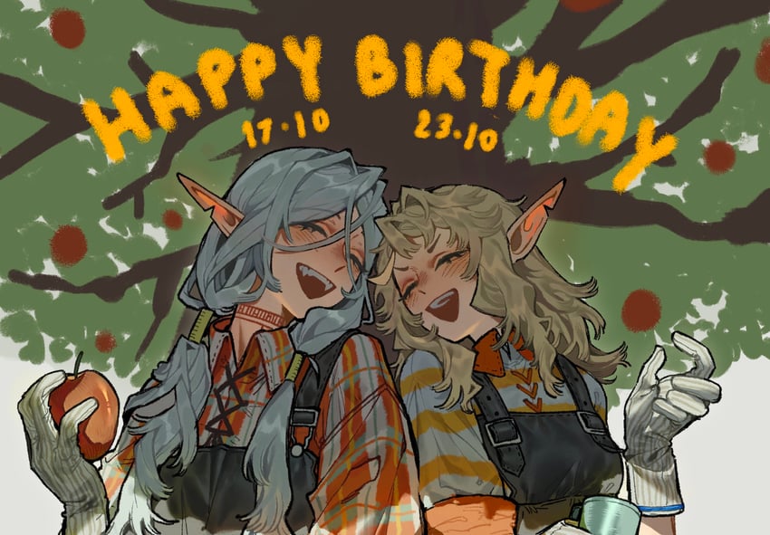 fleki and lycion (dungeon meshi) drawn by nova_1810