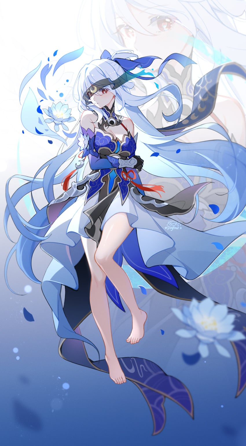 jingliu (honkai and 1 more) drawn by gou_lianlian_dogface