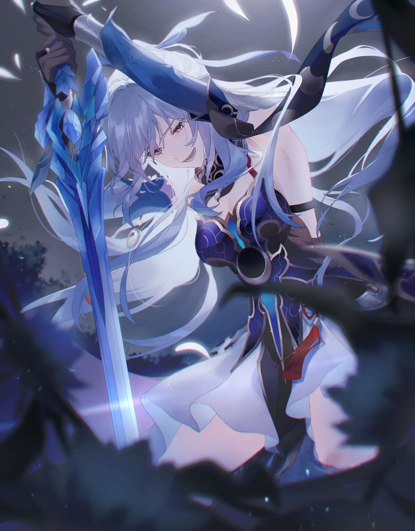 jingliu (honkai and 1 more) drawn by k0getsu_5