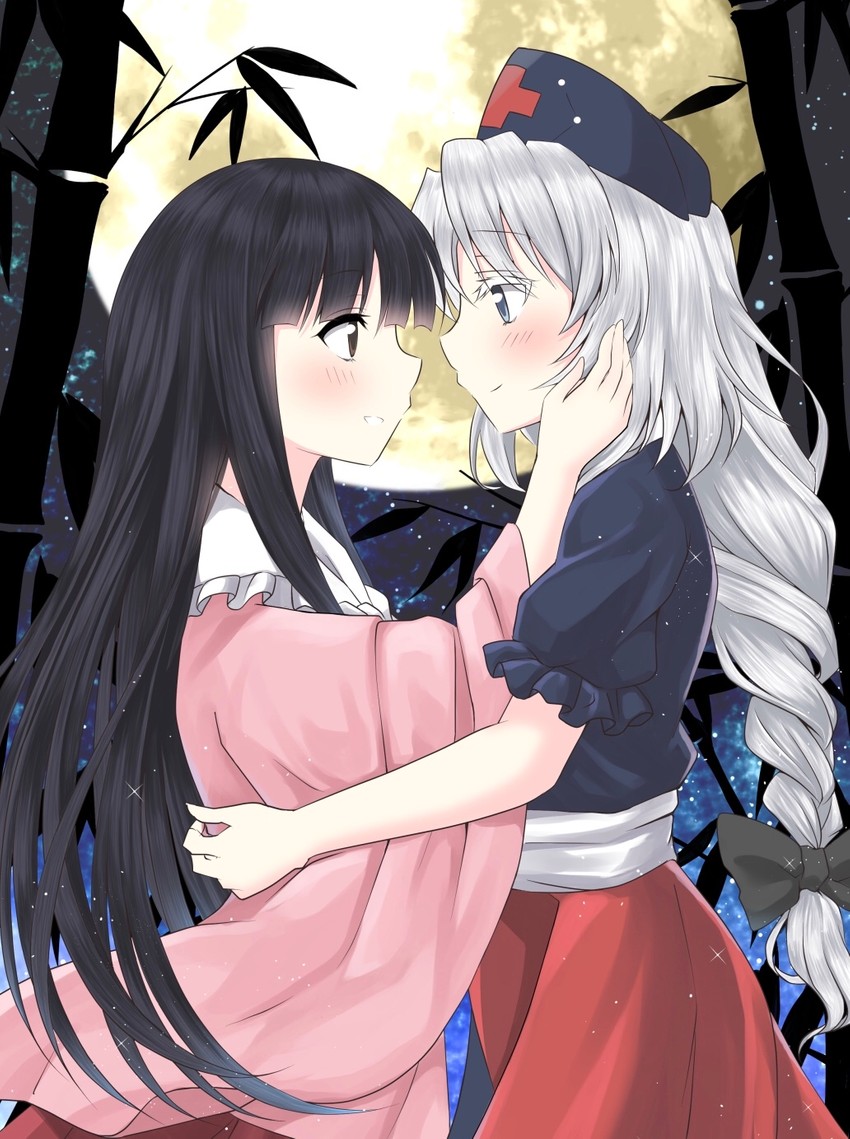houraisan kaguya and yagokoro eirin (touhou) drawn by usagi_koushaku