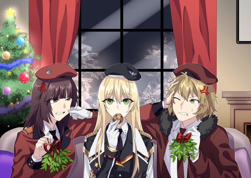 commander, female commander, and stg44 (girls' frontline) drawn by suprii