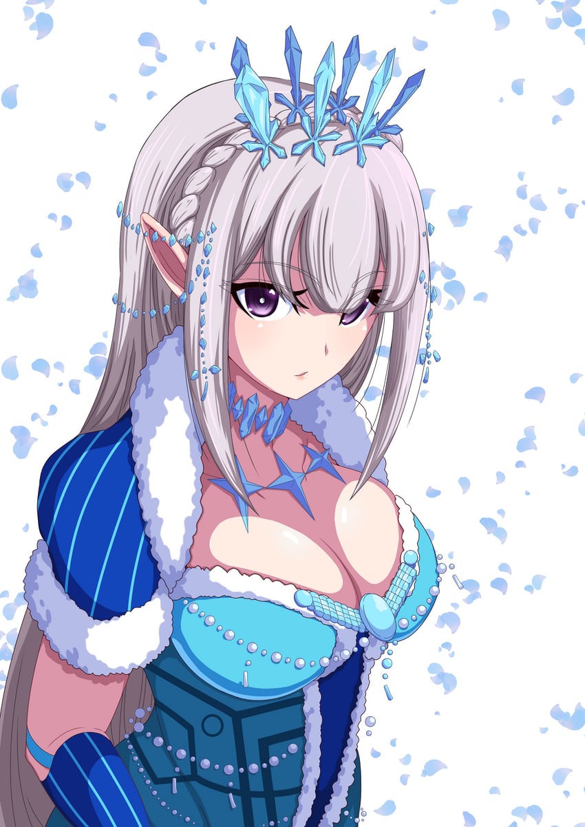 emilia (re:zero kara hajimeru isekai seikatsu and 1 more) drawn by goro_yuuharu