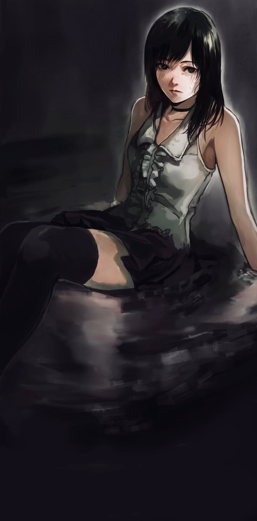 hinasaki miu (fatal frame and 1 more) drawn by gauss_<bokashi