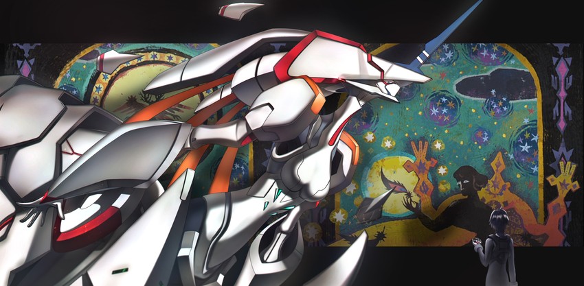 hiro, strelizia, and strelizia apus (darling in the franxx and 1 more) drawn by murasaki_saki