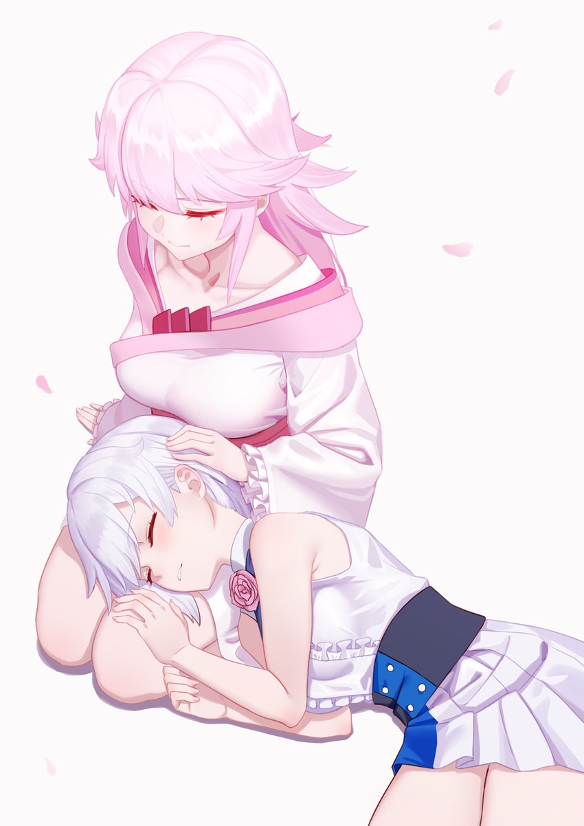 yae sakura and kallen kaslana (honkai and 1 more) drawn by freze
