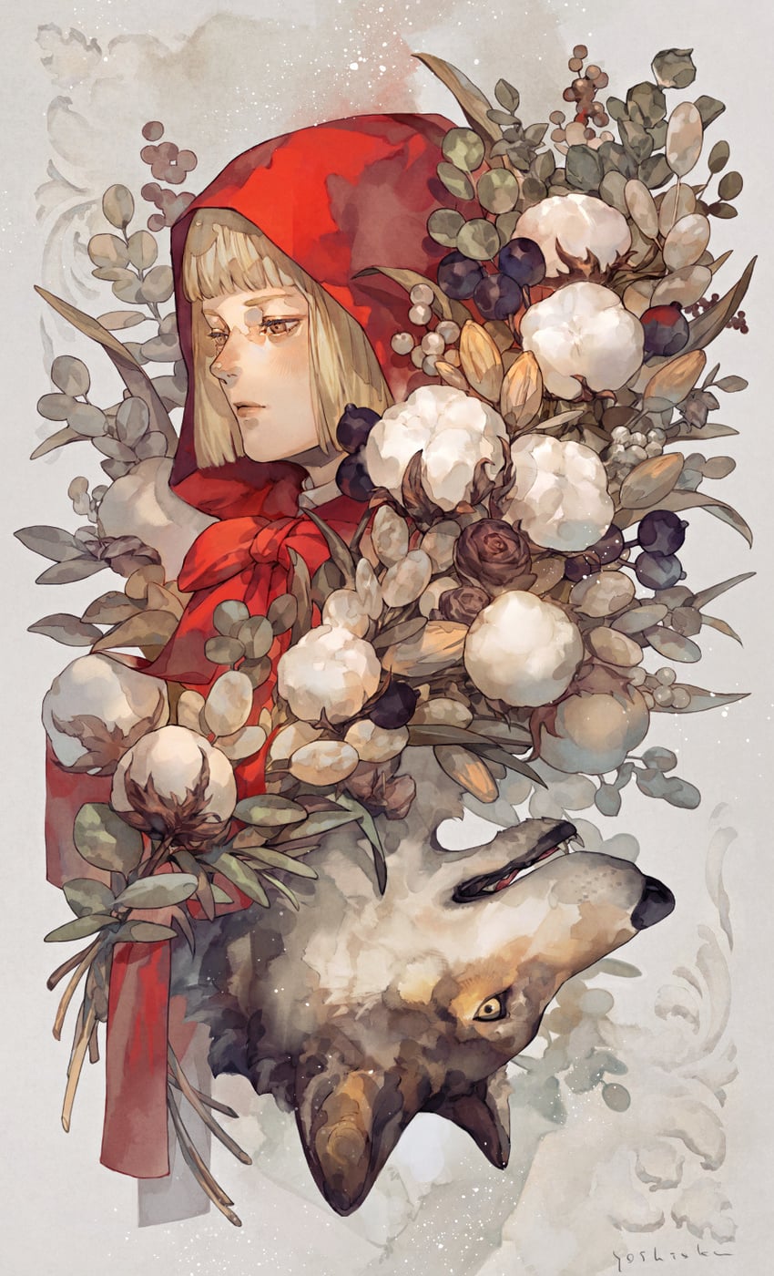 little red riding hood (original and 1 more) drawn by yoshioka_(haco)