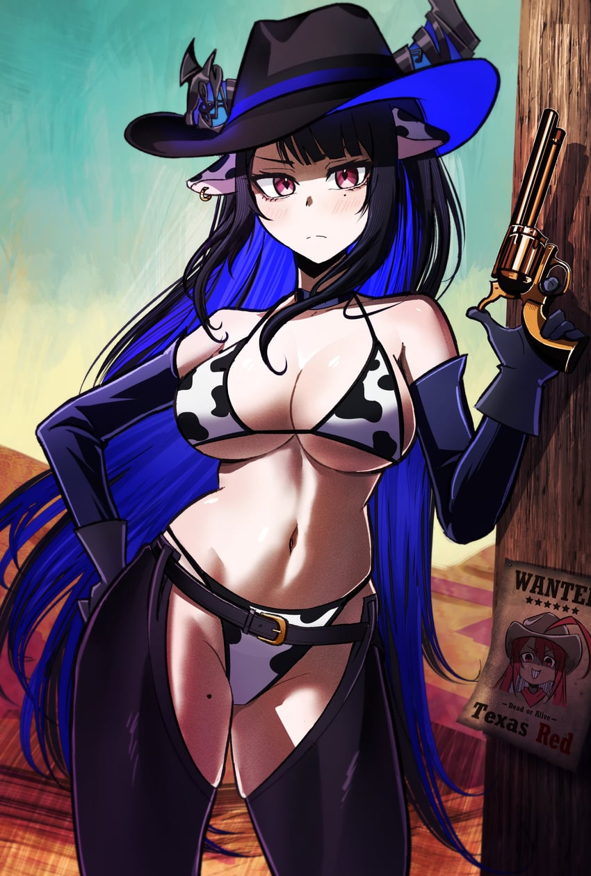 nerissa ravencroft and elizabeth rose bloodflame (hololive and 2 more) drawn by cd_usr