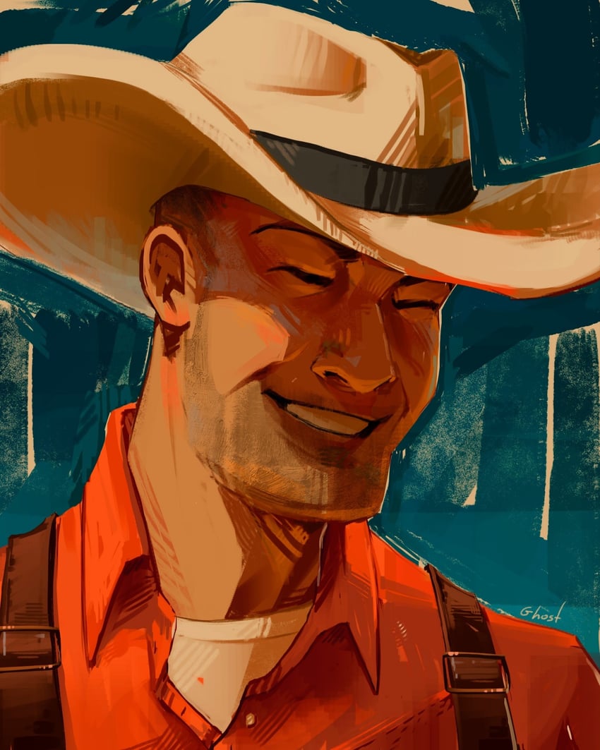 engineer and red engineer (team fortress 2) drawn by ghostsberry