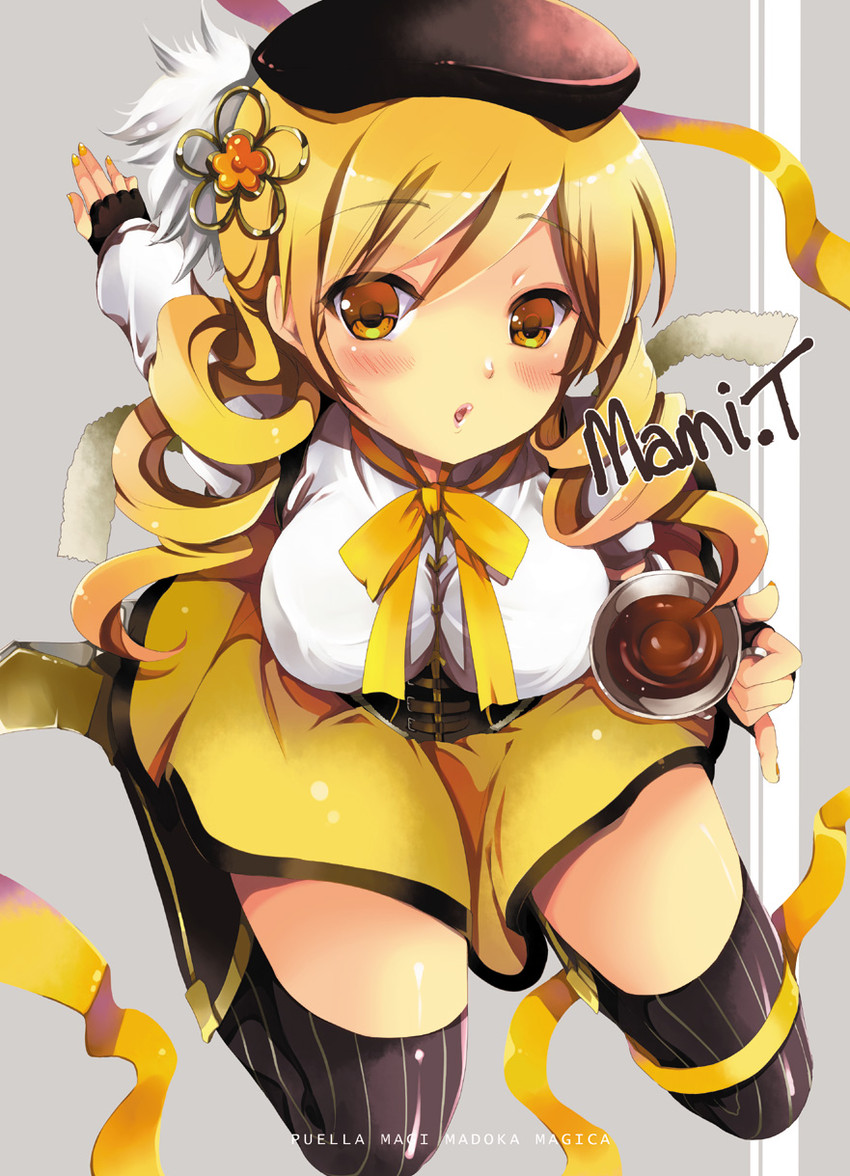 tomoe mami (mahou shoujo madoka magica) drawn by gouda_nagi