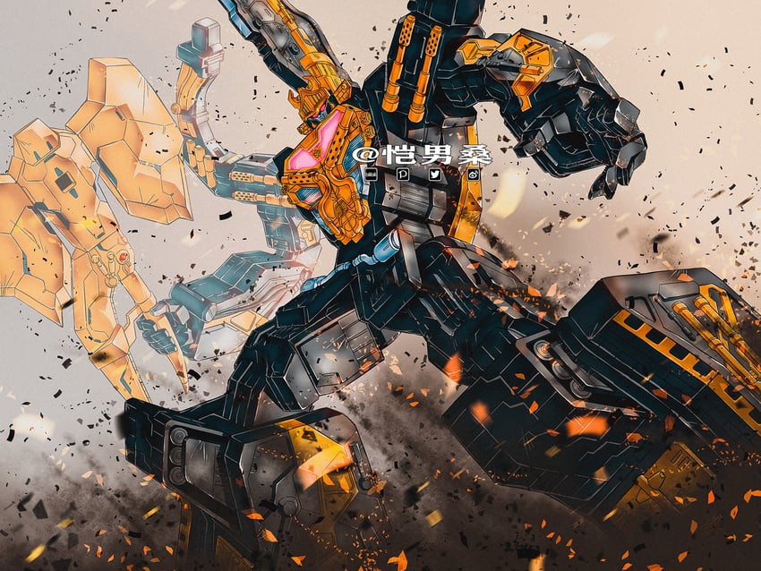king caucasuskabuto (super sentai and 1 more) drawn by kainansang