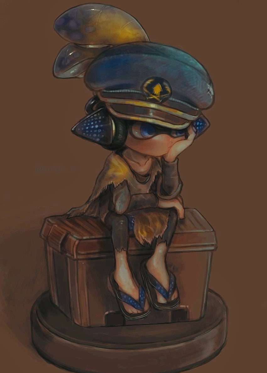 inkling player character, inkling boy, agent 3, and captain 3 (splatoon and 1 more) drawn by lc02_nao