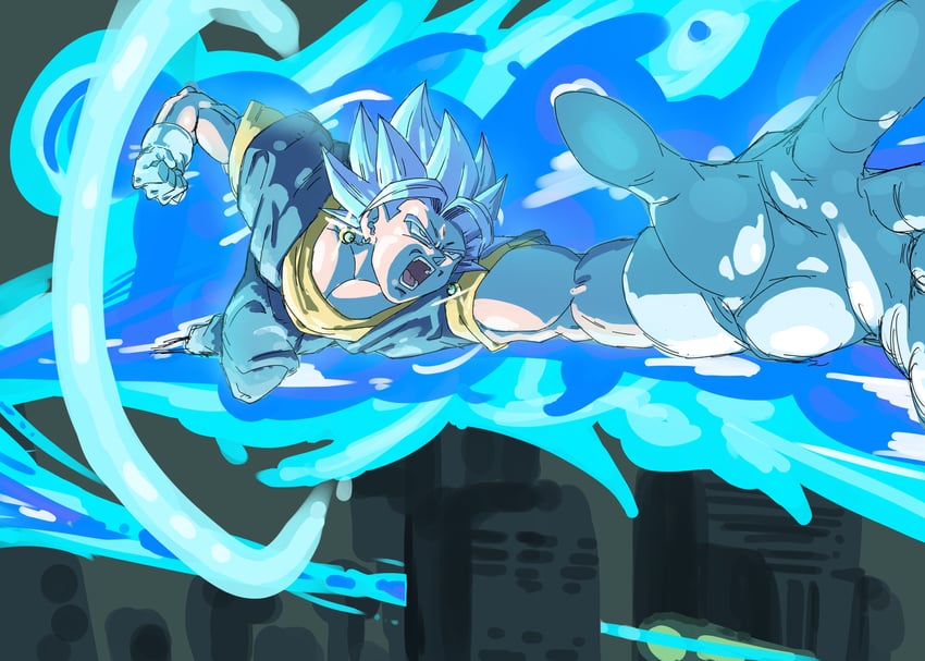 vegetto (dragon ball and 1 more) drawn by atsuji1008