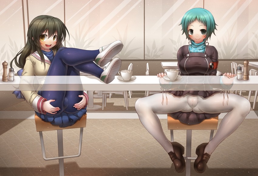 yamagishi fuuka and ibuki fuuko (persona and 2 more) drawn by emperpep