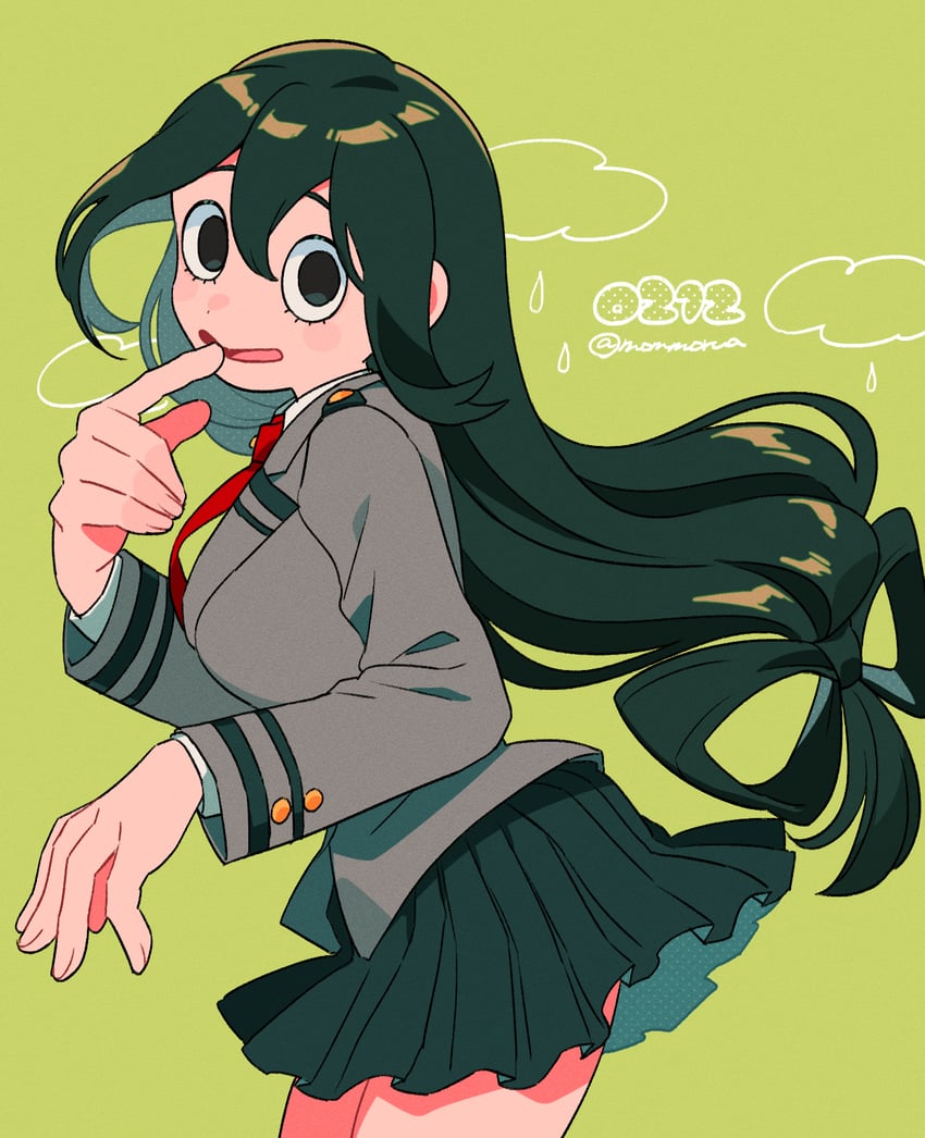 asui tsuyu (boku no hero academia) drawn by mommorua