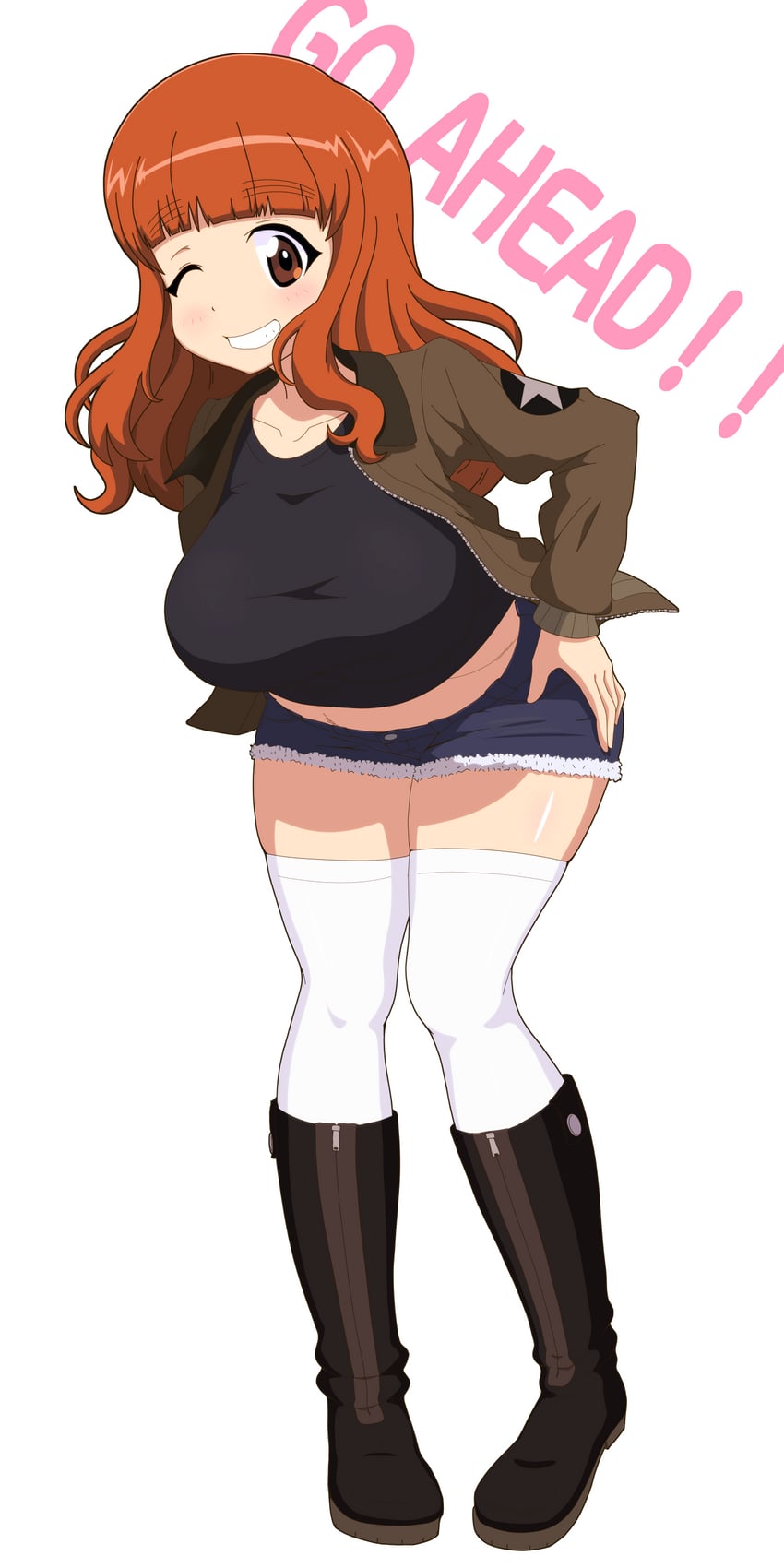 takebe saori and kay (girls und panzer) drawn by gogopaint
