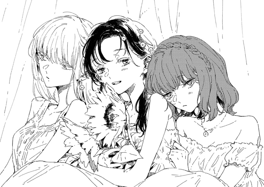 kousaka fuyuki, shirai eri, and kurokawa kisaki (kono koi wo hoshi ni wa negawanai) drawn by kakmxxxny06