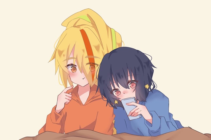 mizuno ai and nikaidou saki (zombie land saga) drawn by yukineko_(hrt07121030)