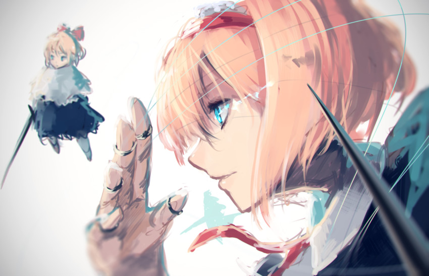 alice margatroid and shanghai doll (touhou) drawn by rean_(r_ean)