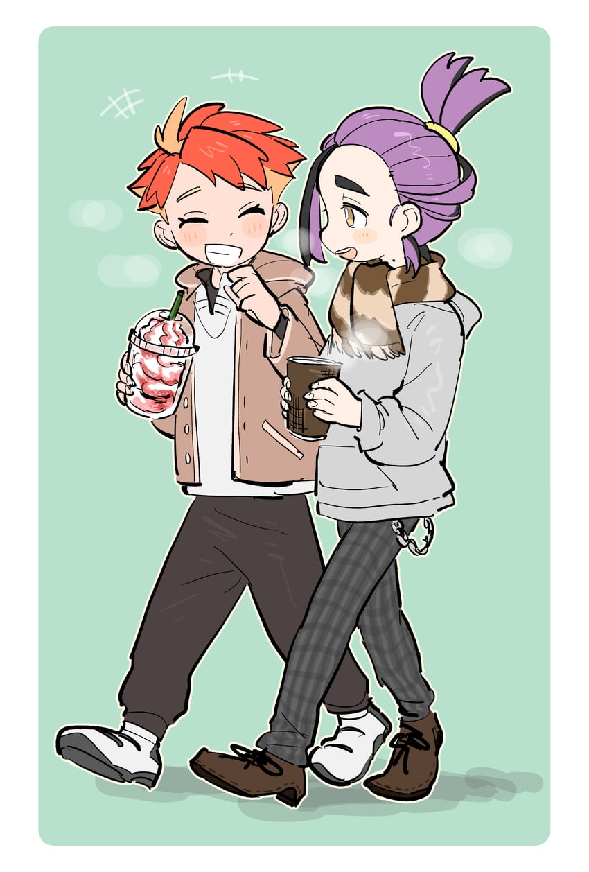 kieran and crispin (pokemon and 1 more) drawn by dezigos7hi98358
