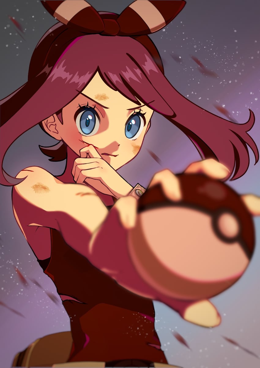 may (pokemon and 1 more) drawn by shima_koushi