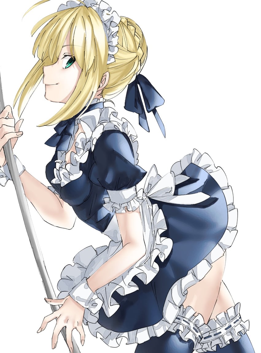 artoria pendragon and saber (fate and 1 more) drawn by ameman