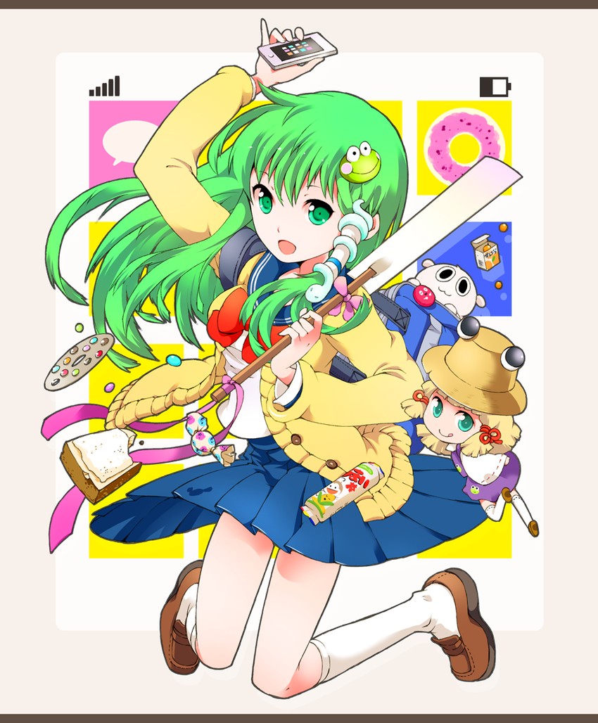kochiya sanae and moriya suwako (touhou) drawn by ichizen_(o_tori)