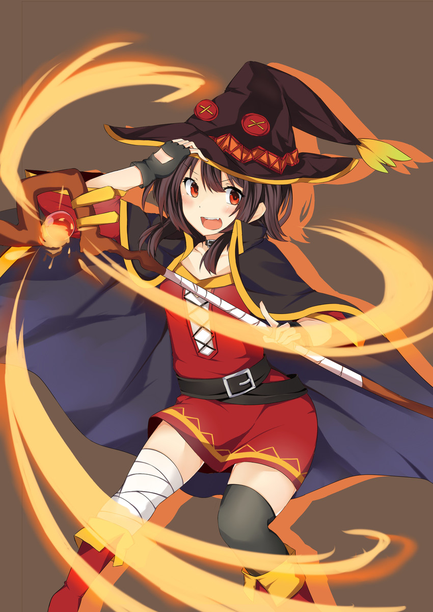 megumin (kono subarashii sekai ni shukufuku wo!) drawn by aria_(schwarza97rw0rd)