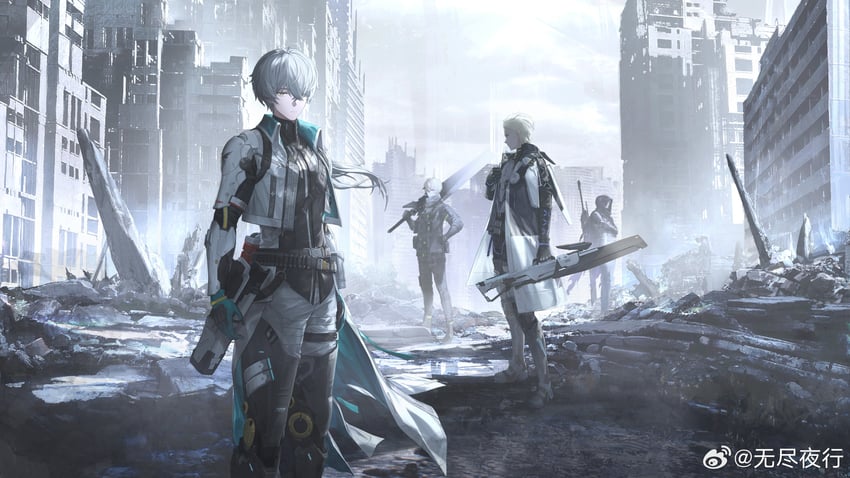 wanshi, kamui, chrome, wanshi: lucid dreamer, camu, and 3 more (punishing: gray raven) drawn by wu_lun_wujin