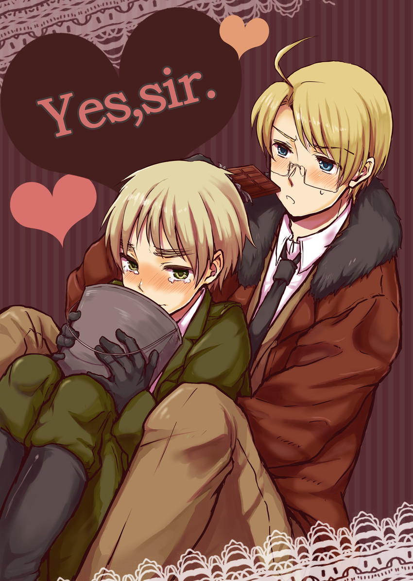 america and united kingdom (axis powers hetalia) drawn by epuko