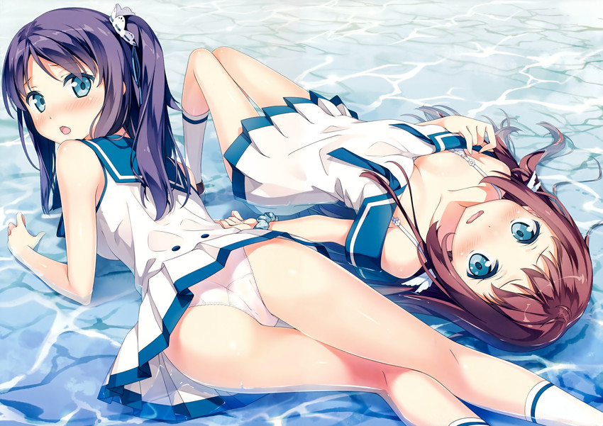 hiradaira chisaki and mukaido manaka (nagi no asukara) drawn by kantoku