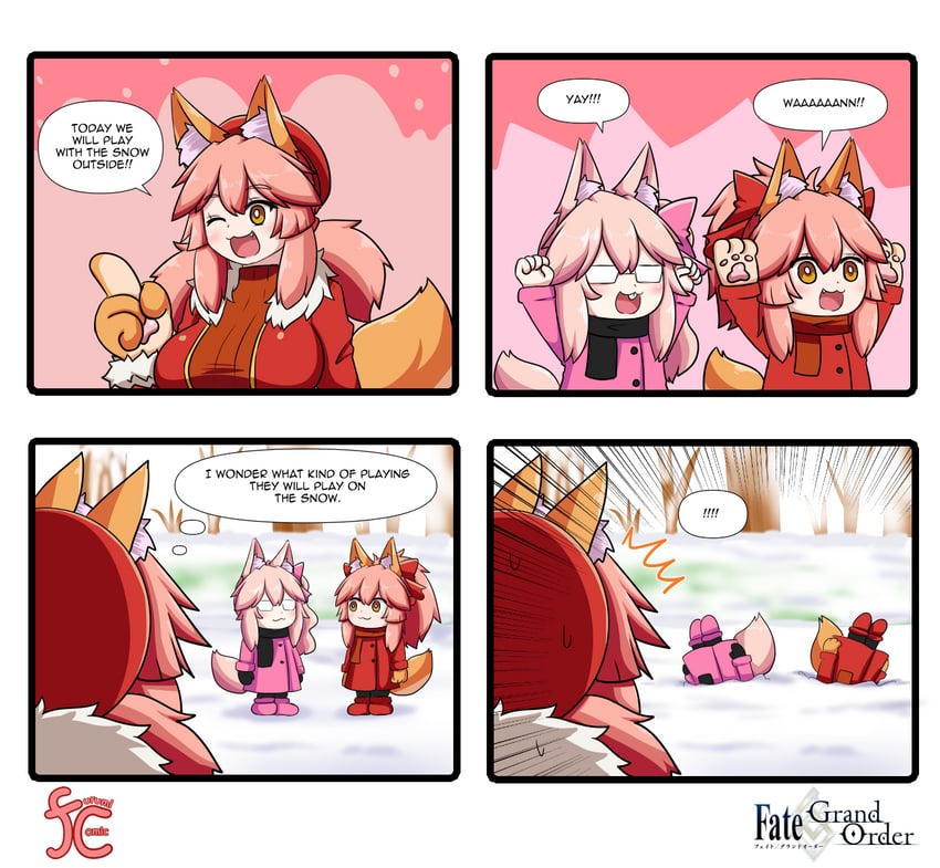 tamamo, tamamo cat, and koyanskaya (fate and 1 more) drawn by keita_naruzawa