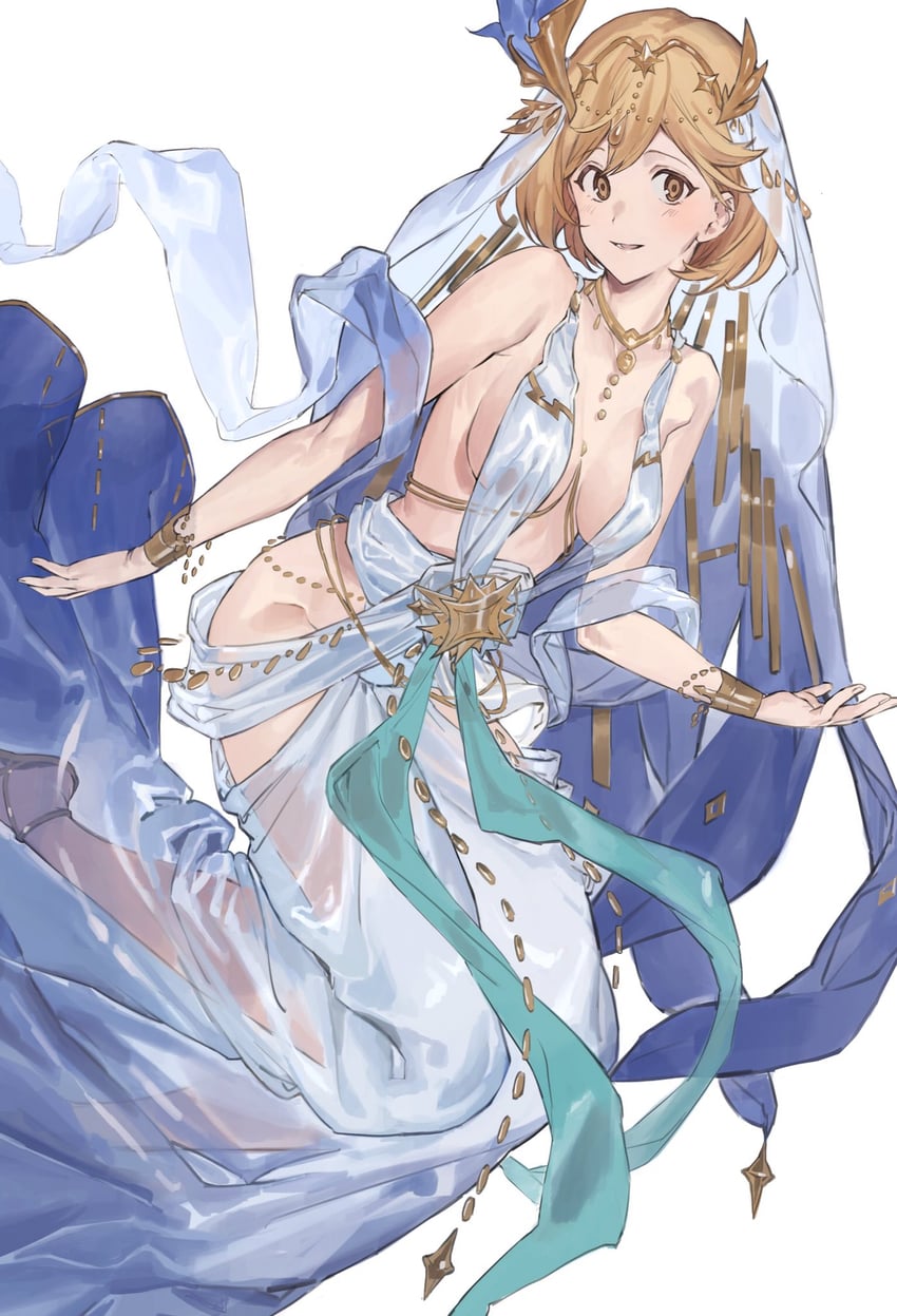 djeeta and iatromantis (granblue fantasy) drawn by hashibiro_kou_(garapiko_p)