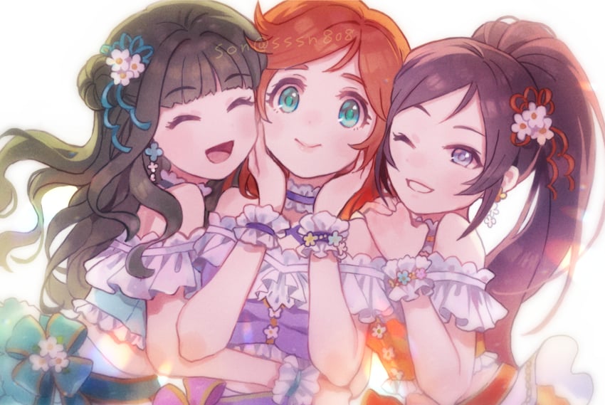 fujii tomo, sugisaka umi, and imura setsuna (idolmaster and 2 more) drawn by sssn808