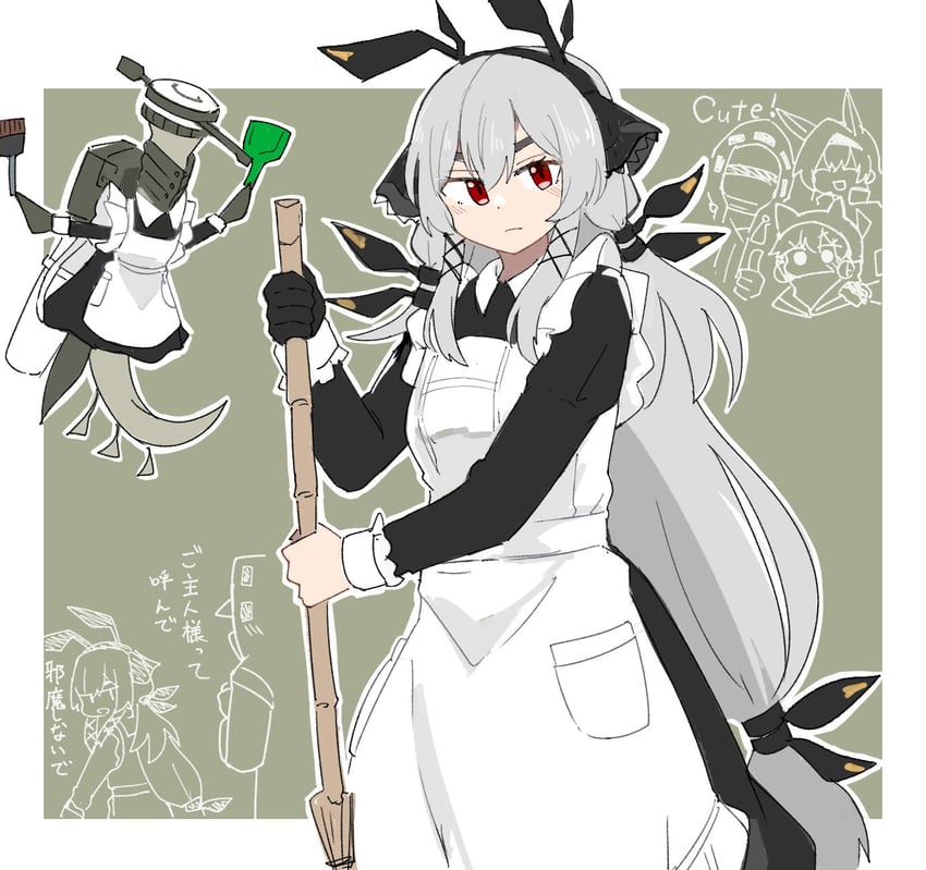 doctor, blaze, weedy, glaucus, and leaf (arknights) drawn by kumamoto_aichi