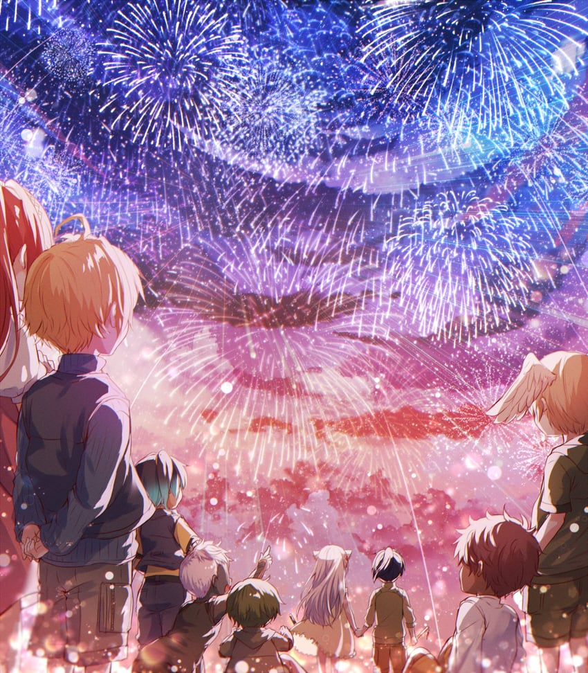 mio, eunie, sena, noah, glimmer, and 4 more (xenoblade chronicles and 2 more) drawn by ui_frara