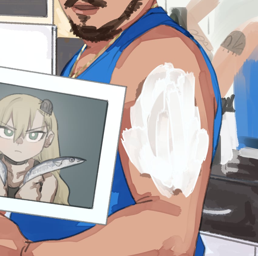 lara croft and matangomu-chan (original and 2 more) drawn by matangom
