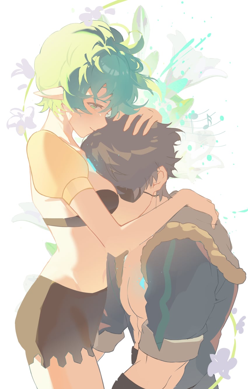 pandoria and zeke von genbu (xenoblade chronicles and 1 more) drawn by toki0830