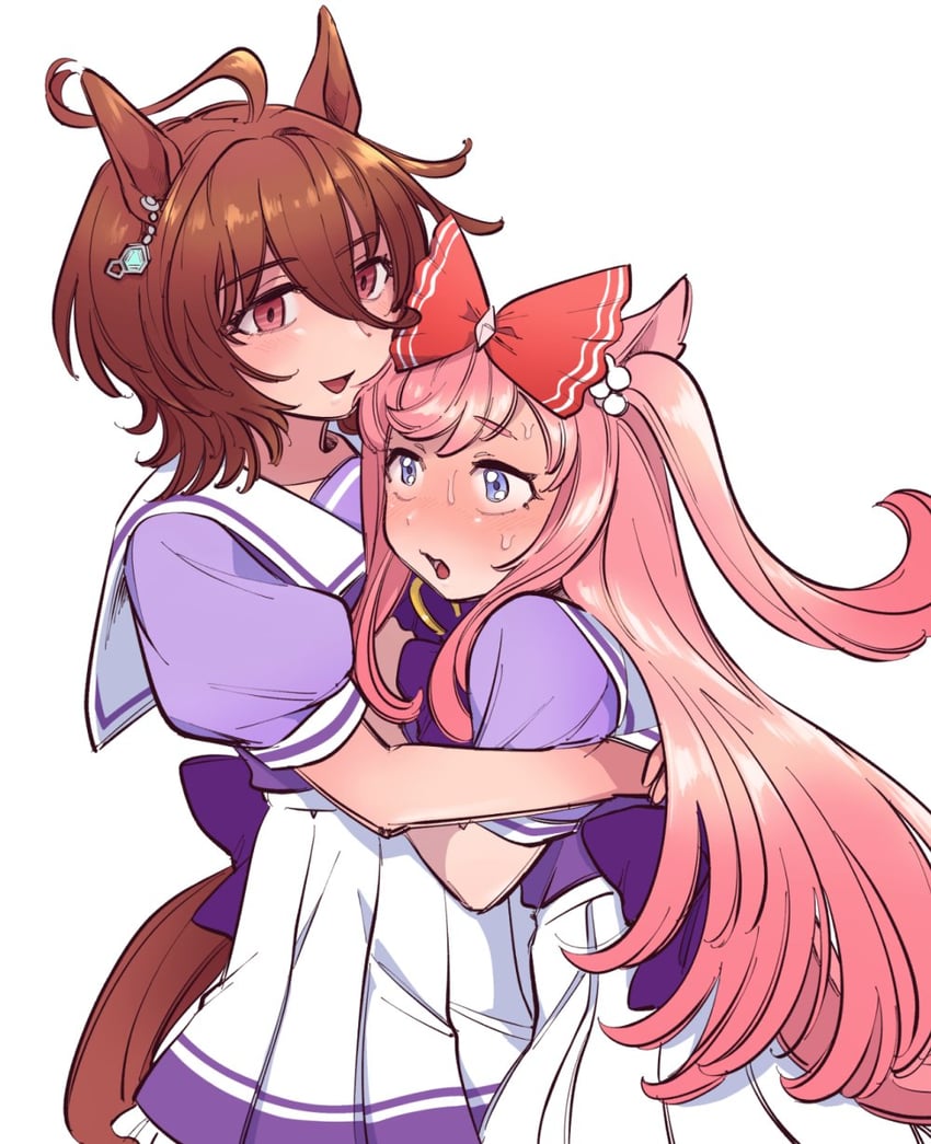 agnes tachyon and agnes digital (umamusume) drawn by yokuko_zaza