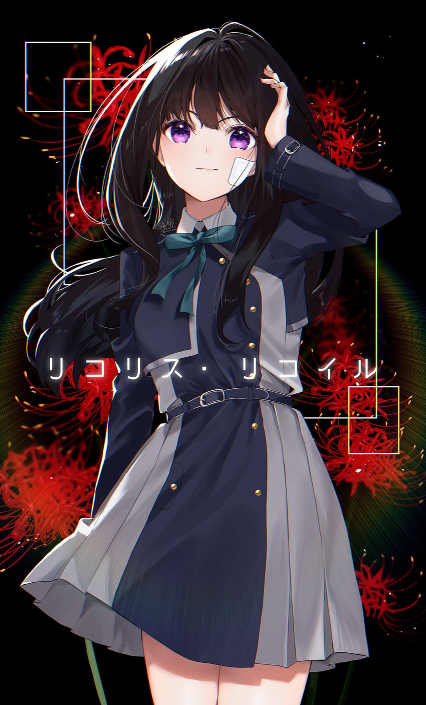 inoue takina (lycoris recoil) drawn by yuuyu_(moco20111115)