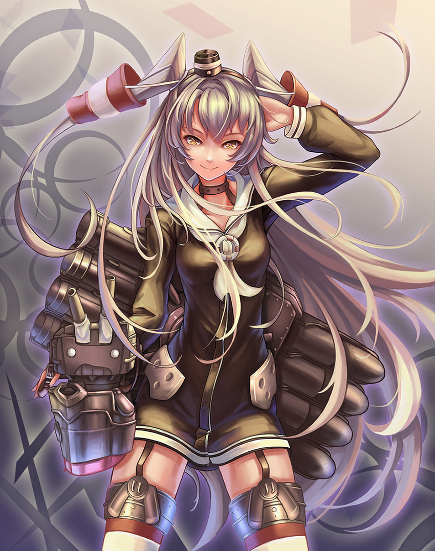 amatsukaze and rensouhou-kun (kantai collection) drawn by futari_no_sei