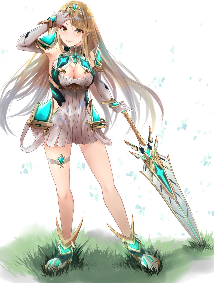 mythra (xenoblade chronicles and 1 more) drawn by sail_(sail-away)
