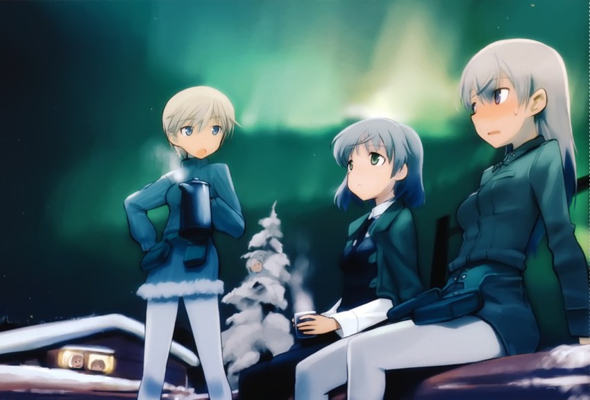 sanya v. litvyak, eila ilmatar juutilainen, and nikka edvardine katajainen (world witches series and 2 more) drawn by shimada_fumikane
