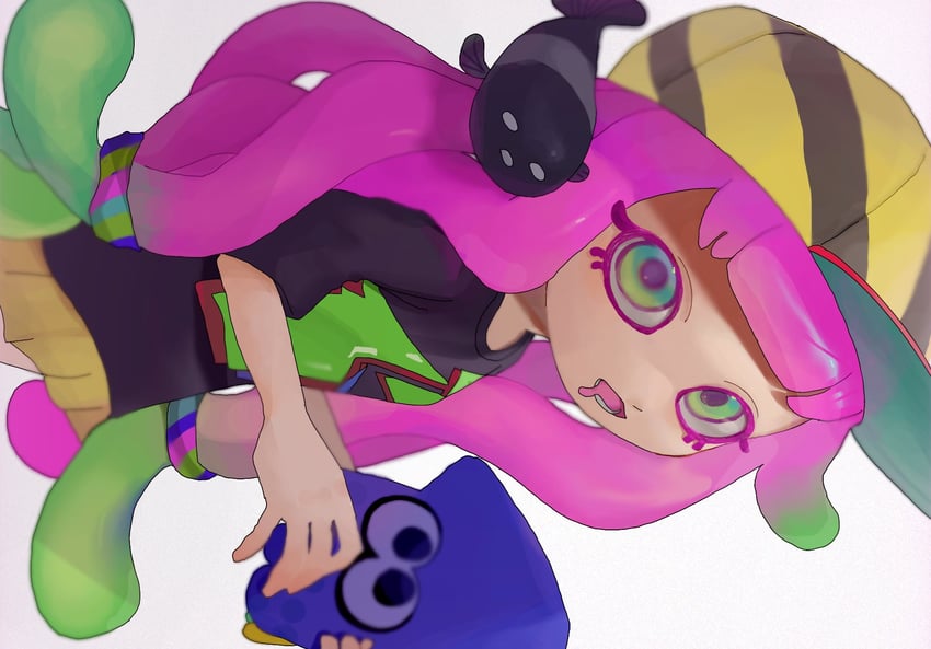 harmony and harmony's clownfish (splatoon) drawn by mepo_1