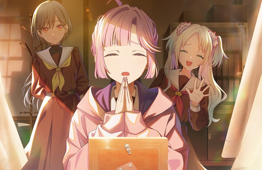 osawa rurino, anyoji hime, and katsuragi izumi (love live! and 1 more)