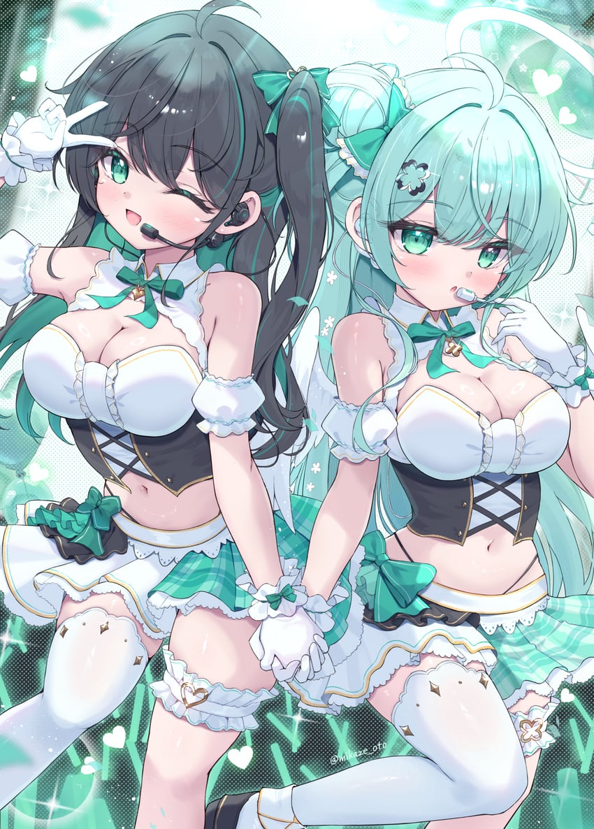 livia and misuzu (original) drawn by mikaze_oto