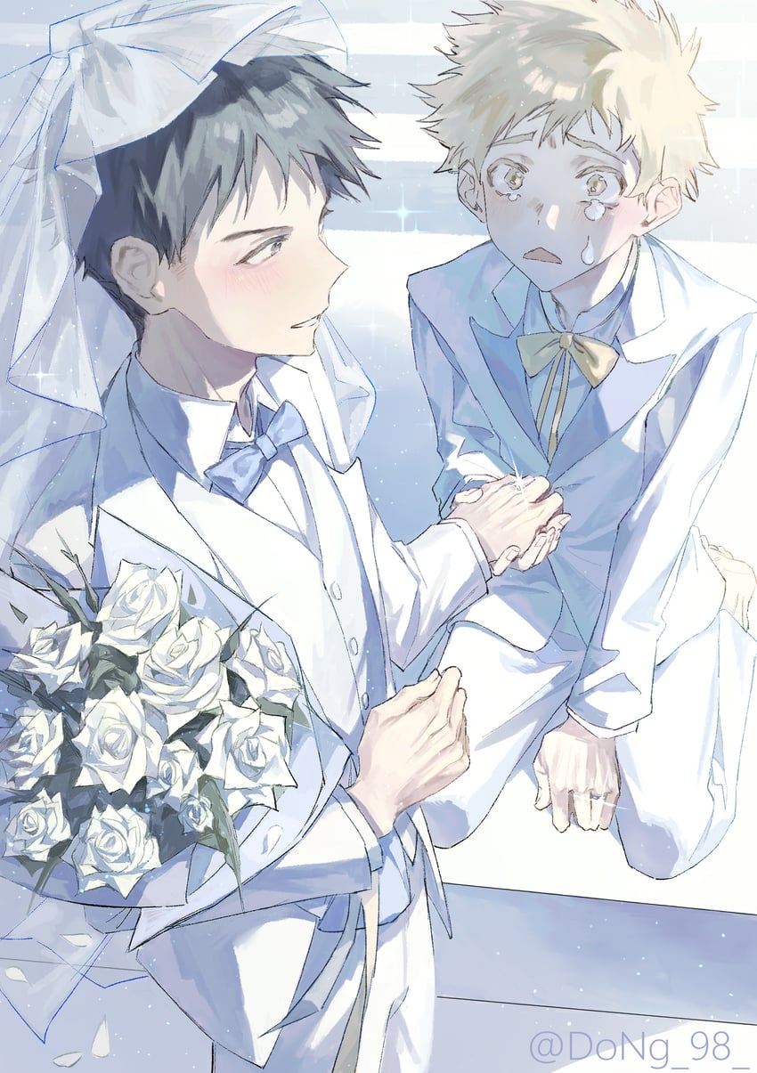 mihashi ren and abe takaya (ookiku furikabutte) drawn by dong_98