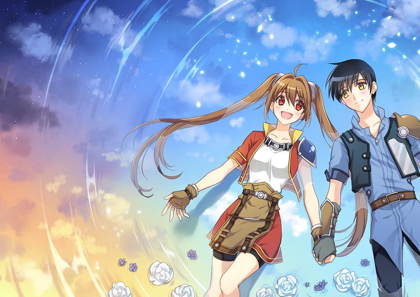 estelle bright and joshua bright (eiyuu densetsu and 1 more) drawn by 1010kren