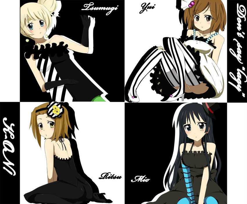 akiyama mio, hirasawa yui, tainaka ritsu, and kotobuki tsumugi (k-on!)