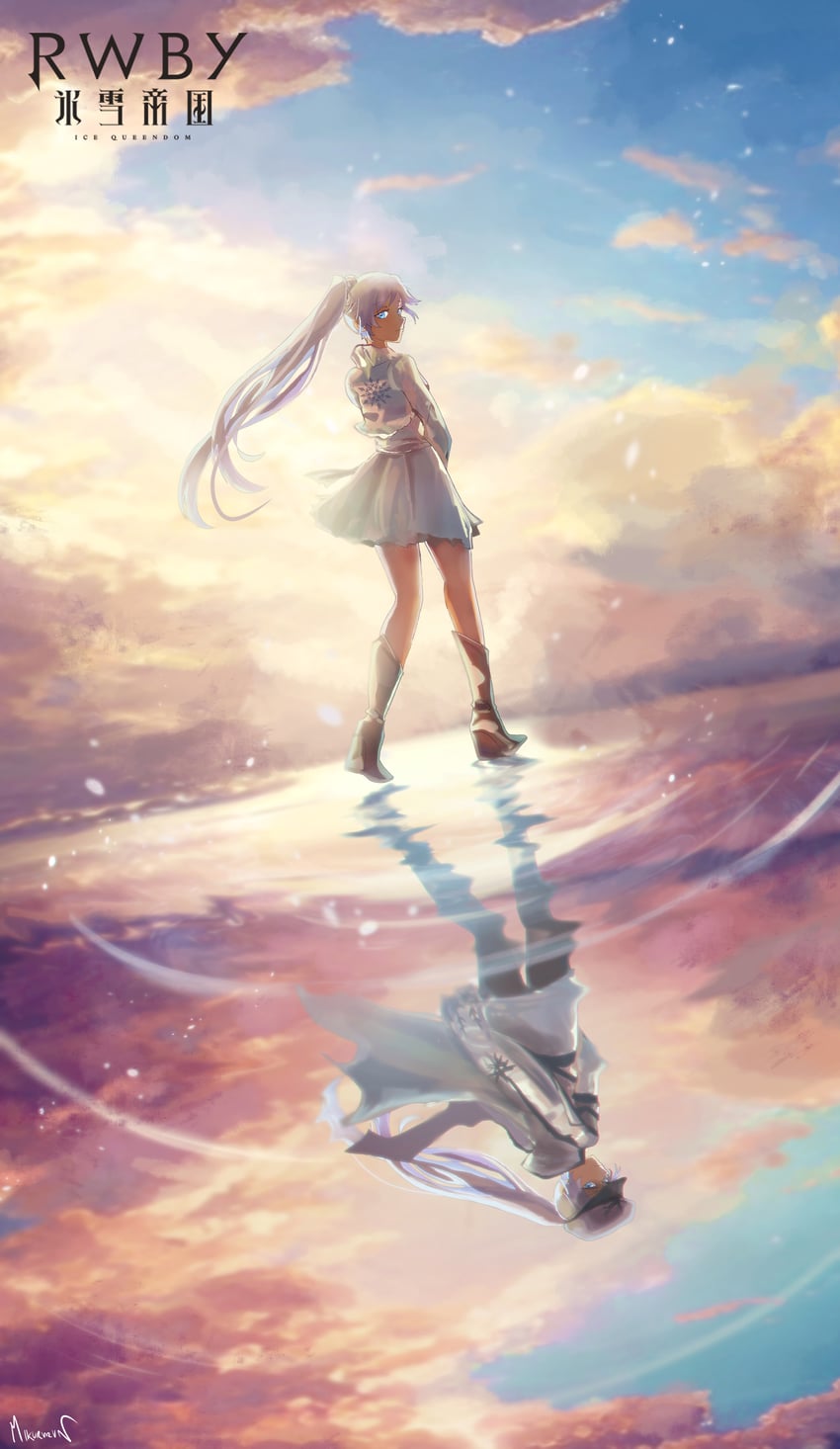 weiss schnee (rwby and 1 more) drawn by miku_(mikururun)