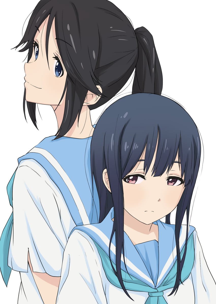 yoroizuka mizore and kasaki nozomi (hibike! euphonium and 1 more) drawn by asanaya